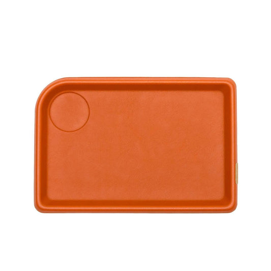 Classic Reflect - Eco Leather Tray-Brick Red L