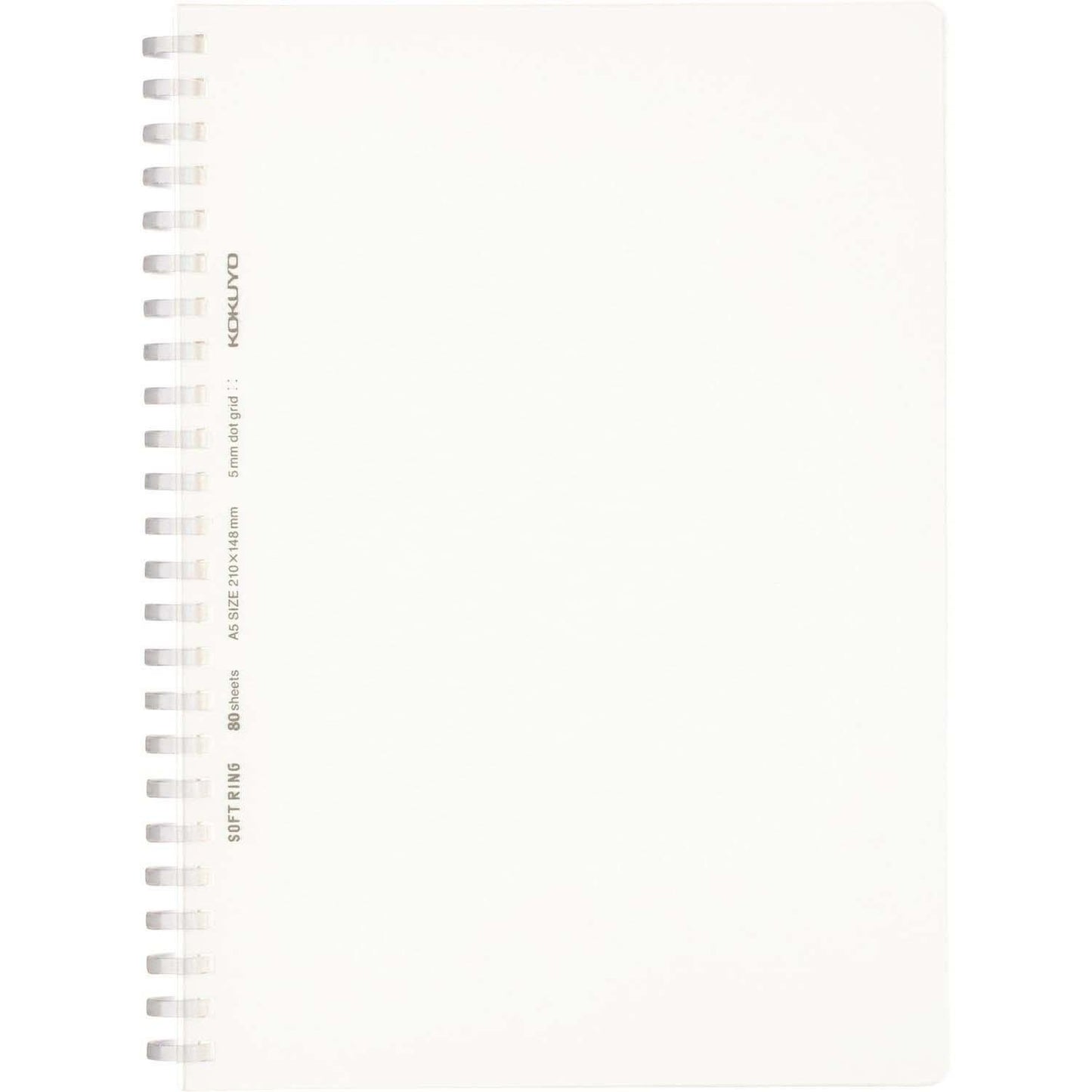 Soft Ring Notebook A5 Dot Grid Clear
