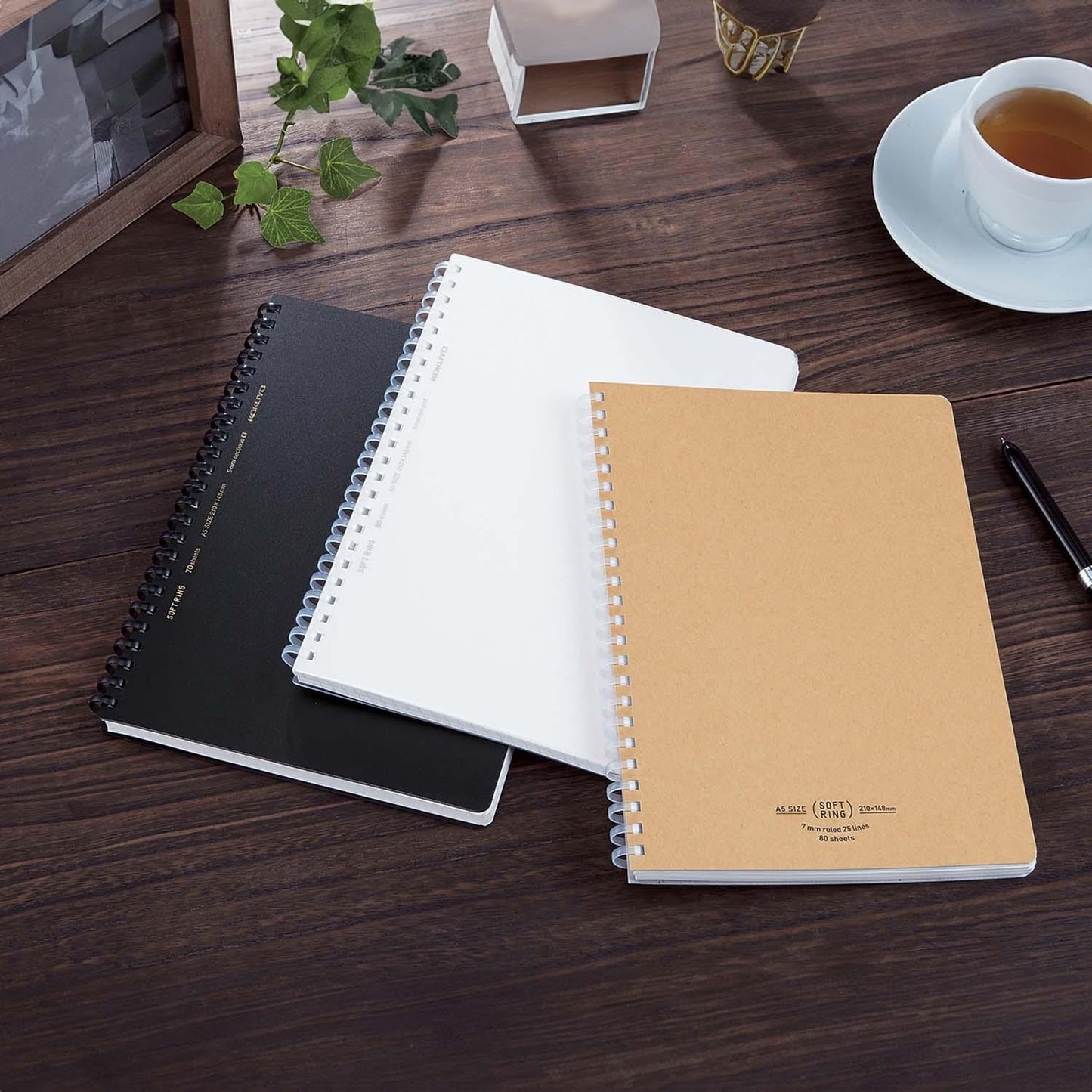 Soft Ring Notebook A5 Natural Beige