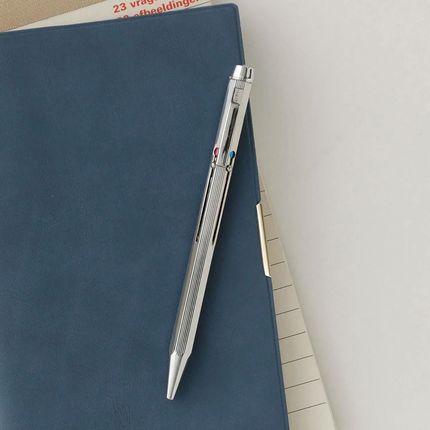 4 Color Ballpoint Pen Silver