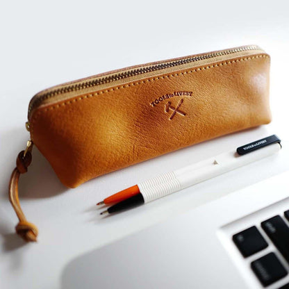 Pen case / L / Tan