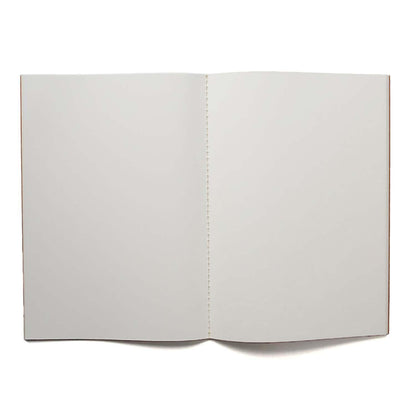 STITCHED NOTEBOOK POCKET A5 SIZE BROWN