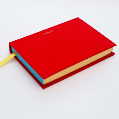 SIDE COLORED NOTEBOOK A7 CREAM PAPER