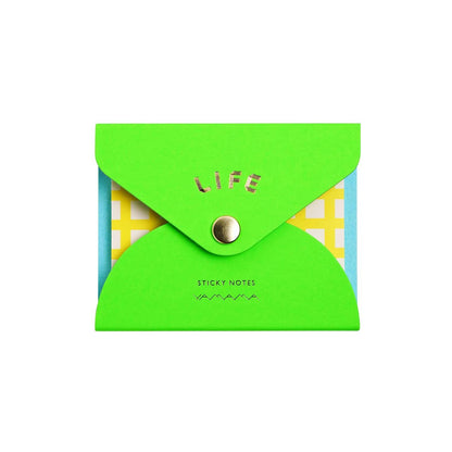 STICKY NOTES GREEN + LIGHT BLUE