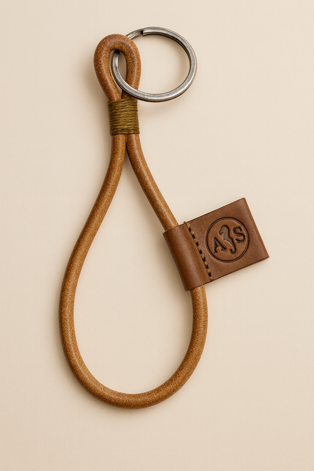 Porta-Chaves em Couro A&S